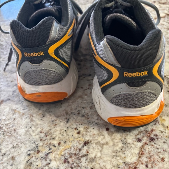 Reebok Gray and Orange Athletic Shoes - Picture 3 of 6